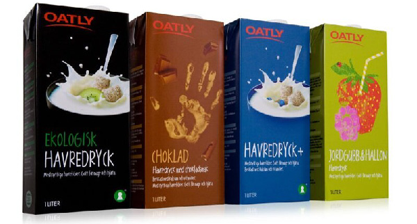 Oatly's old packaging